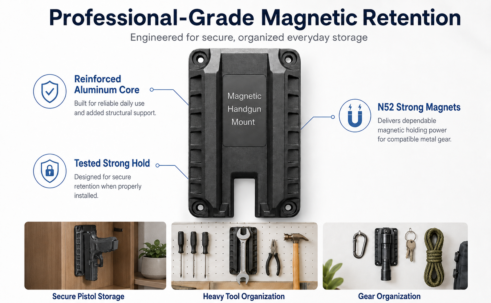 SOOSHOOM magnetic mount engineering features