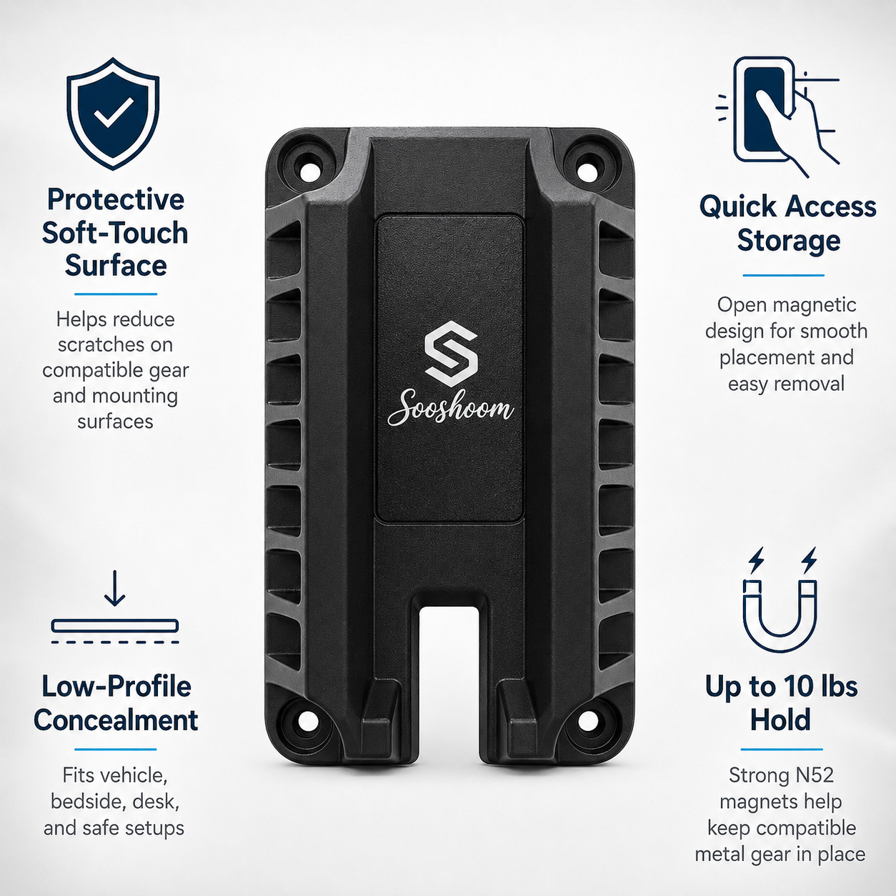 SOOSHOOM magnetic mount product features